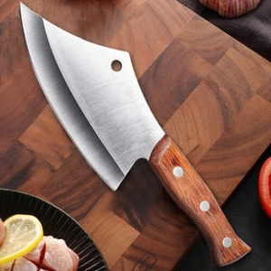 High Carbon 7 Inch VG10 Steel Damascus Kitchen Cleaver <b>Knife</b> <b>Set</b> Chef's <b>Knife</b> Wooden Handle for Cuts Minimum Order 5 Pcs - Product Image 4