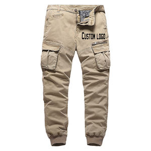 Pantalones Cargo Cortos Personalizados OEM, Color Caqui, Multibolsillos, Pantalones Casuales Tejidos de Alta Calidad para Hombre con Estilo Jogger - Product Image 5