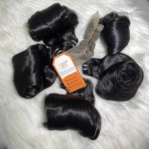 Vendeurs de cheveux crus à cuticule alignée avec boucles aux œufs super doublement étirés, Magic Curl Egg Mèches de cheveux noires naturelles pour femmes noires - Product Image 2