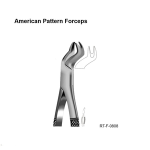 Forceps d'extraction dentaire ergonomiques de type américain en acier inoxydable par Roboz Tech Pakistan - Product Image 5