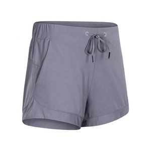 Shorts de sport et Fitness pour femmes, séchage rapide, personnalisé, avec poches, tenue ample d'été, vente en gros, - Product Image 4