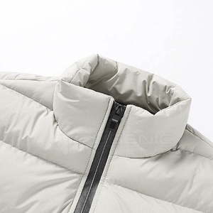 Men's Urban Explorer Woolen Casual Puffer <b>Jacket</b> Lightweight <b>Waterproof</b> Breathable Quilted Winter Full Zip <b>Warm</b> Streetwear - Product Image 2