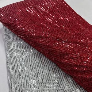 Tela de encaje bordada con lentejuelas de rejilla cuadrada premium, textil de malla a la moda para la confección de prendas de lujo. - Product Image 5