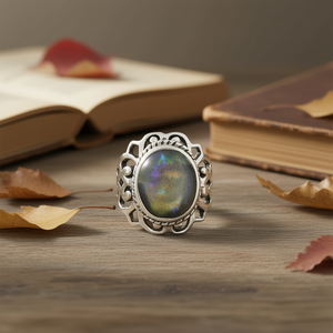 6.2 Grams <b>Labradorite</b> Fine <b>Ring</b> - Product Image 3