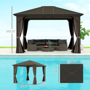 Pergola per Barbecue e Cucina all'Aperto, Gazebo per Uso Tutto l'Anno - Product Image 5