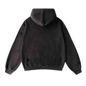 Sudaderas con Capucha Lisas de Algodón con Acabado Ácido Personalizadas al por Mayor para Hombre, Sudaderas con Capucha BLANK de Felpa Francesa para Hombre - Product Image 2