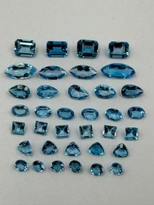 10 CT Sky Blue Topaz Mix Shape Cut Loose Gemstone Lot 3-12 MM Natural Topaz Gemstone, Blue Topaz Stone For Jewelry Making <b>Crafts</b> - Product Image 1