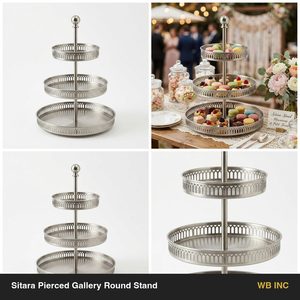 Handmade SS304 Buffet <b>Riser</b> 30 cm Brushed Satin Steel Food Safe Promotional Tableware for Home Decor and Hotels - Product Image 5