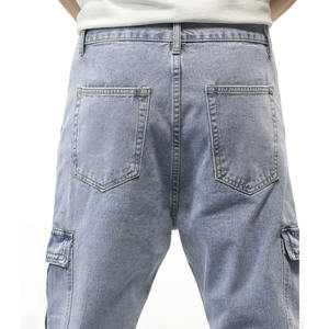 <b>High</b> Quality Comfortable Straight Leg Denim <b>Jean</b> Pants Belt <b>Waist</b> Custom Sewing Casual for <b>Men</b> Denim <b>Jeans</b> Pant - Product Image 2