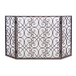 Compre una pantalla protectora para chimenea con diseño premium de metal artesanal, cubierta protectora contra chispas, pantalla plegable para chimenea para el hogar. - Product Image 4