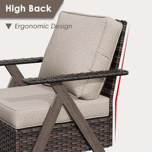 Reposabrazos de ratán en forma de R, solución de asiento cómoda - Product Image 6