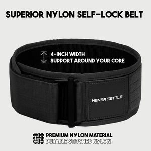 Ceinture de musculation en néoprène réglable et respirante pour l'entraînement en force, unisexe, avec fermeture auto-agrippante (Velcro) - Product Image 4
