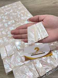 เปลือกหอยมุกธรรมชาติสีขาวขนาด 50*20 มม. สำหรับงานขายส่ง แบบขัดเงา สัมผัสเหมือนจริง เหมาะสำหรับงาน DIY/ธีมนางฟ้า/งานฝีมือ/กล่องเครื่องประดับ - Product Image 1