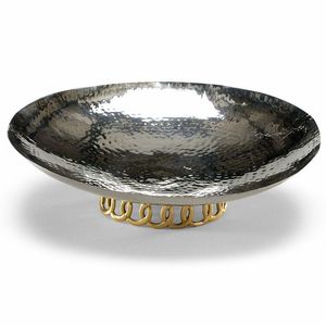 Cuenco de Metal para Chocolate que Complementa los Arreglos de Mesa con un Brillo Atractivo y Detalles Artesanales - Product Image 1