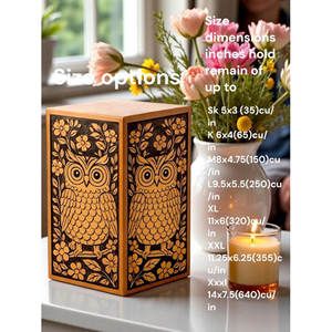 Custom Logo Wooden Urn for Funeral Homes Wholesale Vintage Style Wooden Cremation Urn by AYAANS - Product Image 2