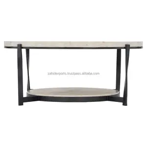 Table Basse Moderne de Luxe en Gros avec Base en Fer, Écologique, Hauteur Réglable, pour Maison, Bureau, Hôtels, Décoration de Fêtes - Product Image 2