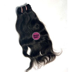 Cheveux humains indiens naturels Remy ondulés Arrow Exim, 100g, non traités, pour tissage de cheveux - Product Image 5