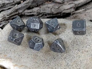 Metallic <b>Polyhedral</b> <b>Dice</b> Set For Role Playing Games Art Collectible Irregular Shape Resin Craft - Product Image 5