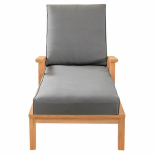 Tumbona minimalista para piscina, mueble de exterior para jardín o patio trasero con reposabrazos, de Indonesia. - Product Image 1