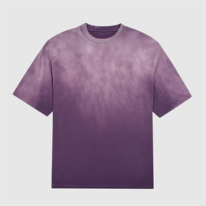 T-shirt vintage pour homme en coton épais, coupe décontractée, style streetwear, col rond, doux, respirant, tee-shirt de mode haut de gamme OEM ODM - Product Image 3