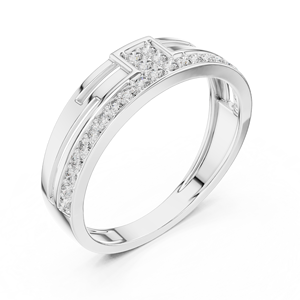 ROYAL LAB GROWN Round CUT DIAMOND BAND SET in 18KT WHITE GOLD RHODIUM PLATED MINIMALIST WEDDING ENGAGEMENT DAILY OFFICE USE MEN - Product Image 1