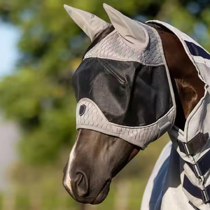 ผ้าคลุมหน้าม้ากันแมลงคุณภาพสูง ระบายอากาศได้ดี ขายดี มีทุกสีทุกขนาด บรรจุภัณฑ์ปรับแต่งได้ รุ่น SP-40170 - Product Image 3