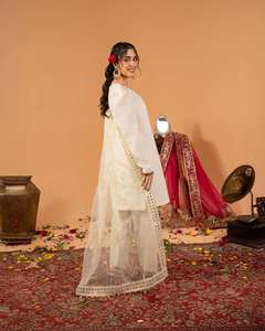 Tenues de mariage indiennes et pakistanaises pour femmes, créations de designers, Punjabi Dhoti, Salwar Kameez Bollywood, coton imprimé numérique - Product Image 3