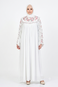 Abaya longue à capuche ample et modeste pour femme, brodée de papillons, idéale pour l'Aïd, le Ramadan et la prière - Product Image 5