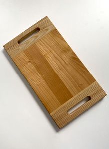 Planche à découper en bois faite à la main avec une finition lisse, planche à découper de cuisine durable pour fruits, légumes, viande et aliments quotidiens - Product Image 3