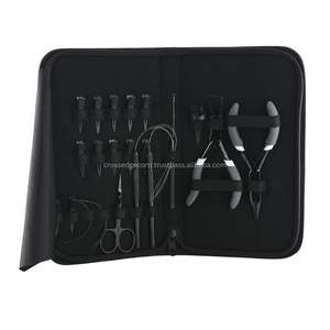 ชุดเครื่องมือต่อผมแบบมืออาชีพชุดอุปกรณ์ต่อผมไมโครบีดส์คีมตัดเหล็ก12ชิ้น - Product Image 1