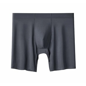 Boxers mi-longs pour hommes, sous-vêtements masculins sans couture, respirants, avec poche U, jambes longues, sexy, caleçons pour homme - Product Image 4