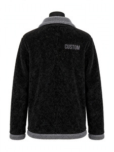 2026 Custom <b>Mens</b> <b>Sherpa</b> <b>Fleece</b> Jacket Winter Warm Full Zip Up Outerwear Soft Fluffy Teddy Bear Coat High Quality Wholesale Wear - Product Image 4