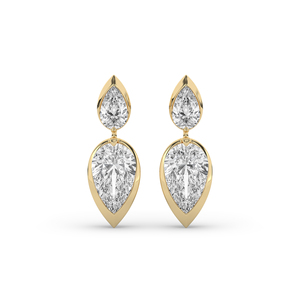 Pendientes de Diamante de Laboratorio Premium de 3.70Ct, Corte Brillante en Forma de Pera, Oro de 14KT, Certificado IGI, Estilo Único para Mujer, Joyería Fina Ligera, B2B - Product Image 5
