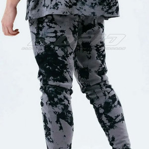 Conjunto Deportivo Informal para Hombre, Estilo Urbano, Sudadera con Capucha y Pantalones, Estilo Contemporáneo, Lavado Ácido - Product Image 6