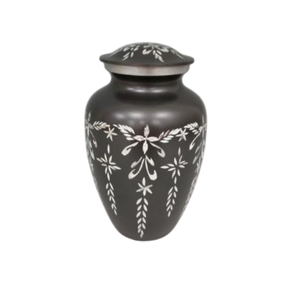 Urne funéraire en métal argenté de qualité supérieure pour adulte, élégante et décorative, conteneur commémoratif pour cendres humaines, prix abordable - Product Image 2