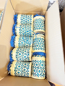Cesta de Presentación Azul Elegante para Eid, Contenedor de Regalo de Bambú para Festividades Islámicas, Empaque Decorativo para Dulces de Ramadán, Venta al Por Mayor - Product Image 3