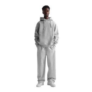 Custom 380 GSM 100% Cotton Hoodie and <b>Sweatpants</b> <b>Set</b> Heavyweight Blank Streetwear Puff Print Tracksuit OEM Factory <b>Set</b> - Product Image 4