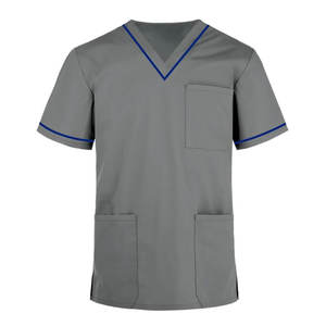 Nouveaux uniformes d'infirmière, designs pour usines alimentaires, blouses de laboratoire pour scientifiques et médecins, chemises de travail unisexes personnalisées en tissu Spandex - Product Image 1