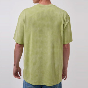 T-shirt à manches courtes en polyester/coton, coupe classique, col rond, épaules tombantes, léger, respirant, séchage rapide, couleur unie, idéal pour l'été - Product Image 5
