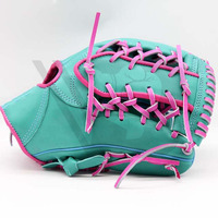 Guantes de Béisbol de Cuero Profesionales de Alta Calidad al por Mayor con Logotipo Personalizable, para Receptor, Dedos Completos, para Zurdos, para Exteriores