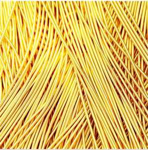 Fil de bullion français en gros pour broderie - Cuivre et zinc teints, taille 1 mm, bullion lisse - Product Image 3