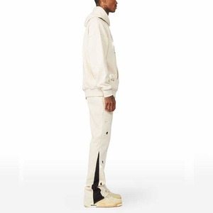 Ensemble de survêtement décontracté 100% coton, pull à manches longues, pour la course à pied, le jogging, tenue de sport - Product Image 3