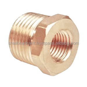 Raccord de tuyauterie hexagonal mâle en laiton Dutux, réducteur moulé de haute qualité, connecteur de plomberie fileté de précision durable - Product Image 1