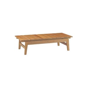 Table basse en bois moderne, design minimaliste, meubles de salon durables, plateau et structure en bois massif - Product Image 2