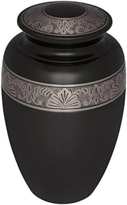Urnas funerarias decorativas de latón negro para adultos, urnas hechas a mano para entierro de hombres y mujeres, urnas funerarias de alta calidad - Product Image 5