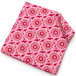 Tissu en coton peigné léger fait main jaune Pinksa Fashion, motif floral tissé, 90 GSM, 60S/60S, largeur 43/44 pouces, Rajasthan, pour bébés et enfants - Product Image 5