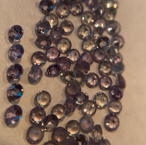 Natural Color Changing <b>Alexandrite</b> Loose Gemstone Rough Round Brilliant Cut 1-2mm for Jewelry Making Wholesale - Product Image 6