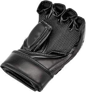 Guantes de MMA de Cuero Personalizados de Alta Calidad, con Logotipo Personalizado, Diseño Transpirable de Medio Dedo, Unisex, para Boxeo - Product Image 2