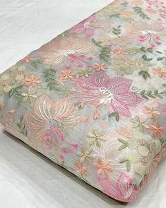 Tissu de broderie multi-usage de qualité supérieure pour femmes, tissu de créateur pour la mode, tissu de broderie pour tenues de soirée, tissu de luxe - Product Image 3