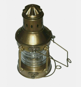 Vintage <b>nautical</b> hanging <b>lamp</b> Maritime kerosene oil lantern Ship themed metal lantern <b>Nautical</b> decor hanging <b>lamp</b> - Product Image 1